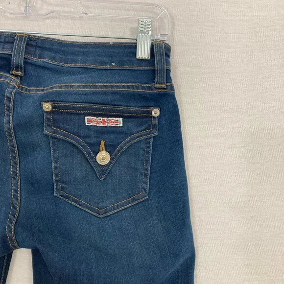 Hudson Medium Wash Stretch Ferris Flap Flare Jeans size 25 - Picture 11 of 12